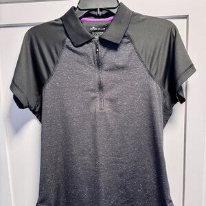 Peter Millar Women’s Zip Neck Short Sleeve Golf Polo Size Medium